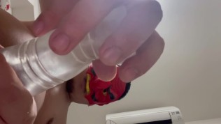 たっぷりローションでオナホールASMR【ゲイ】【日本】【おもちゃ】