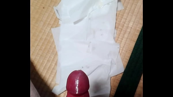 日本の変態男子のオナニー射精