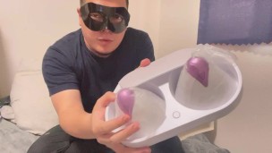 日本人ぽっちゃり男性、「U.F.O. TW」を使って今まで体験した最高の乳首オーガズム