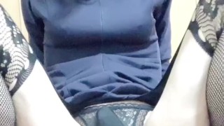 女装アナルオナニー　イキ顔公開