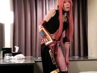 素人女装コスプレオナニー